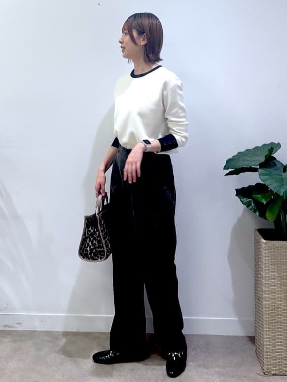 yukaさんの「UNTITLED｜【アンサンブル可/洗える】ウールミラノリブニット」を使ったコーディネート