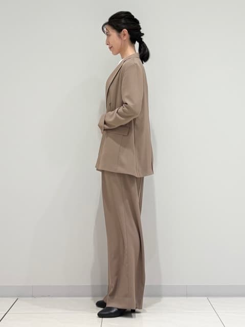 kayoさんの「INDIVI｜【軽く羽織れる！】ダブルジャケット」を使ったコーディネート