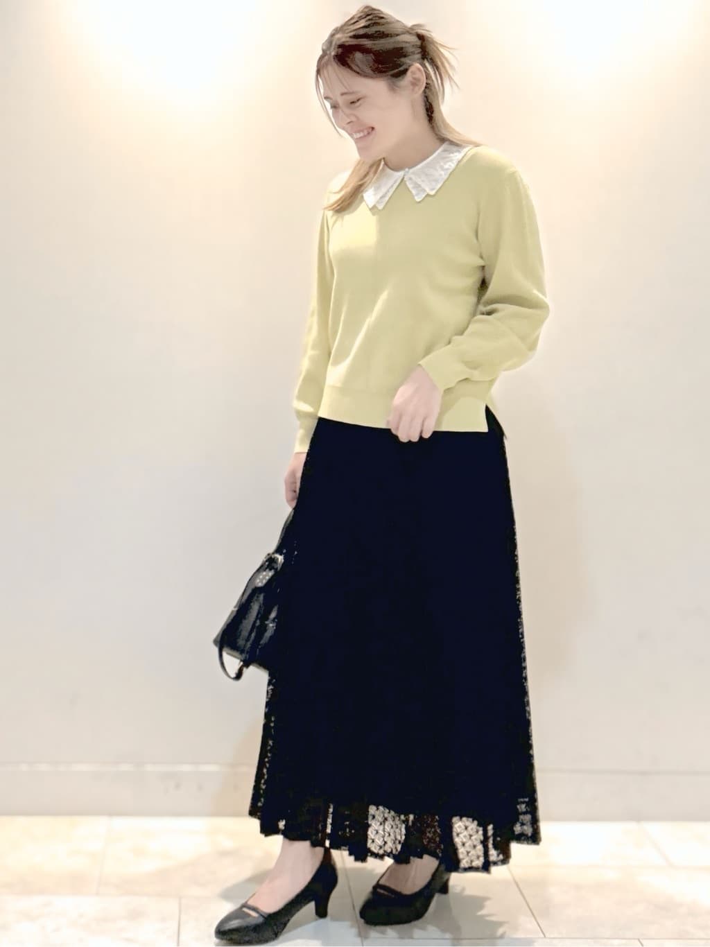 S&auml;K&iuml;さんの「Reflect｜【コーディネートのポイントに◎】パール調ボタン&times;レース付け衿」を使ったコーディネート