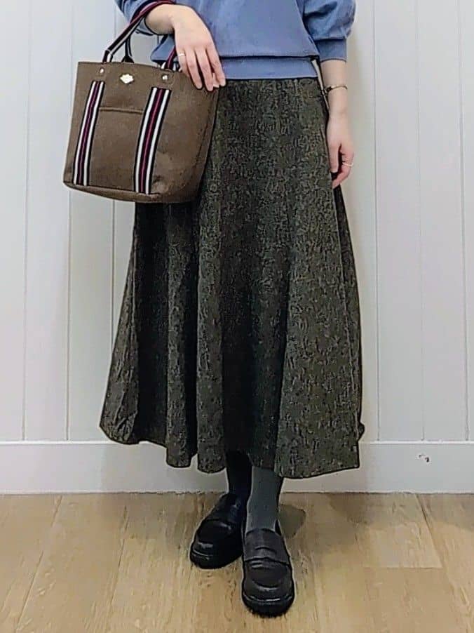itoさんの「Dessin｜【洗える】ツイードフレアスカート」を使ったコーディネート