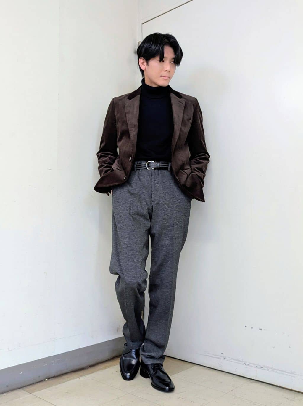 ryoさんの「TAKEO KIKUCHI｜【Sサイズ～】ストレッチコーデュロイ ジャケット」を使ったコーディネート