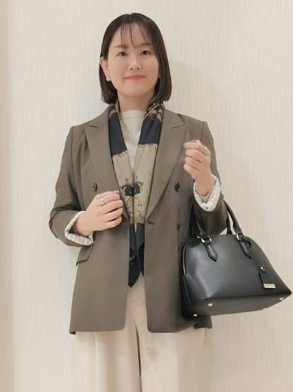 naokoさんの「UNTITLED｜【セットアップ可】ウールライク ダブルブレストジャケット」を使ったコーディネート