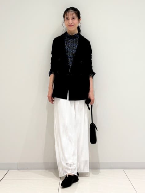 kayoさんの「INDIVI｜【軽く羽織れる！】ダブルジャケット」を使ったコーディネート