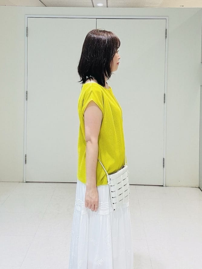 makiさんの「UNTITLED｜【ジャージ素材】インナードッキングシアーカットソー」を使ったコーディネート