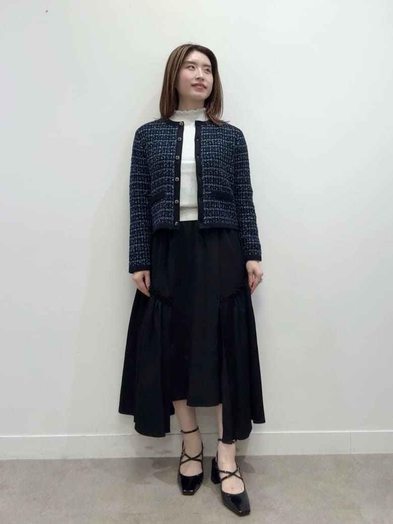 Suma Una本部スタッフさんの「SunaUna｜【SS～Lサイズ展開／6色展開】パール調ニット」を使ったコーディネート