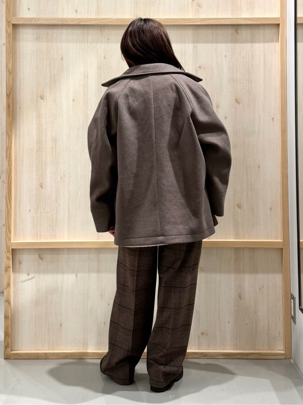 nanaさんの「THE SHOP TK｜ふんわり柔らかきれい色 ウール混ハイネックニット」を使ったコーディネート