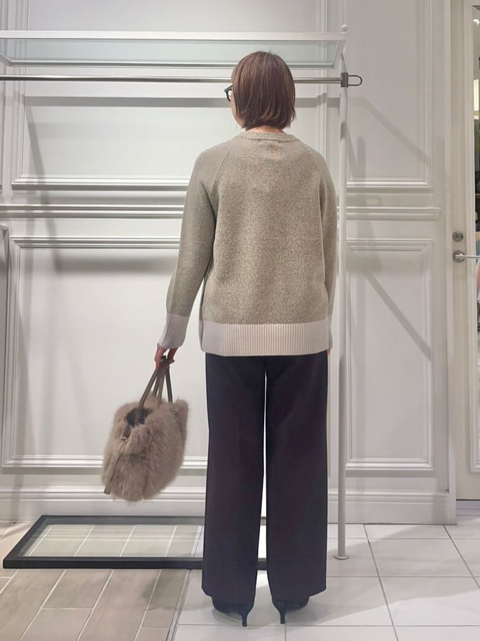 AKKOさんの「UNTITLED｜【8色展開/洗える】ウールカシミヤ ハイネックニット」を使ったコーディネート