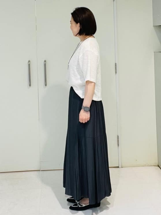 yuka.fさんの「UNTITLED｜ビッグオーバルネックレス」を使ったコーディネート