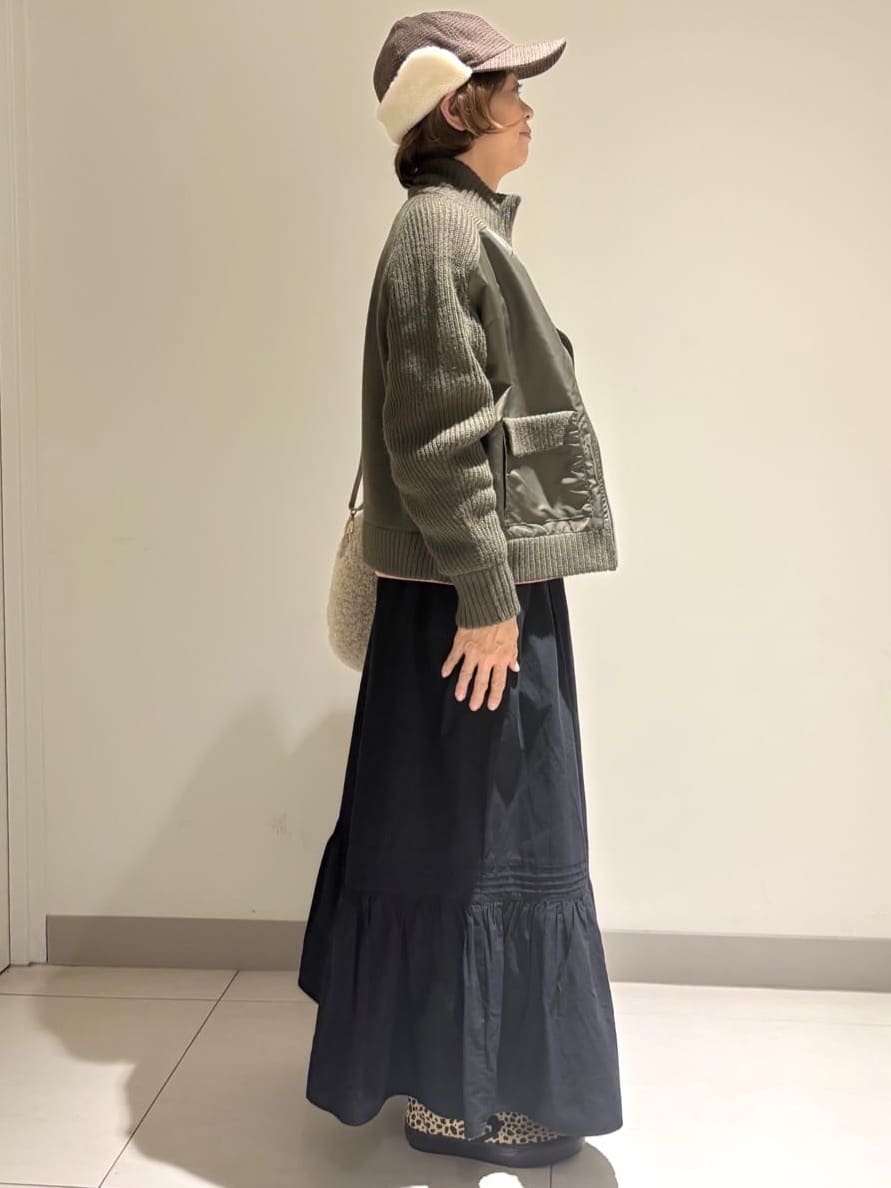 Haruさんの「Dessin｜【洗える】リブタートルネックニット」を使ったコーディネート