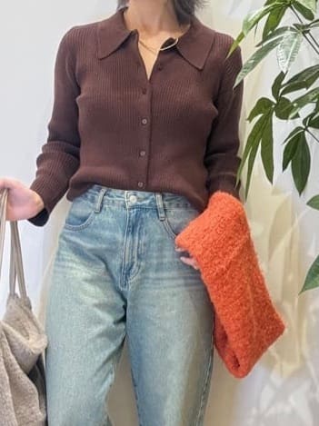 misakiさんの「SHOO･LA･RUE｜【S-LL】程よくゆったりな 柔らかデニムテーパードパンツ」を使ったコーディネート