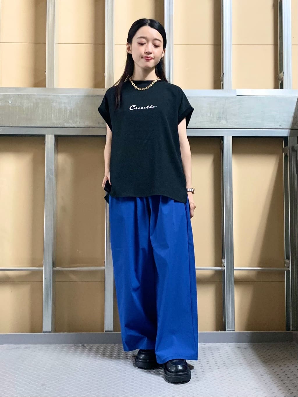 sahoさんの「THE SHOP TK｜ウエストシャーリングパンツ【撥水/接触冷感/UV/洗濯機OK】」を使ったコーディネート