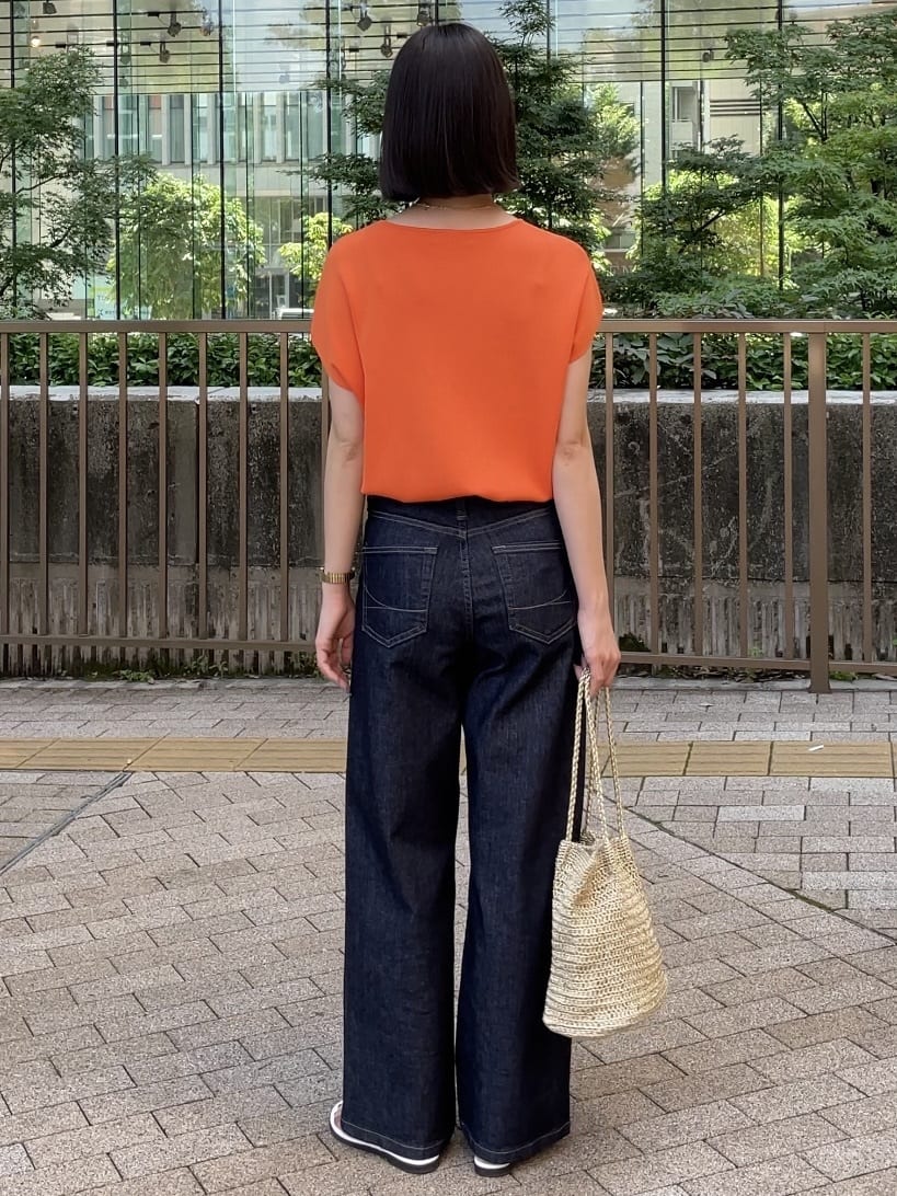 NATSUMIさんの「grove｜【SOMETHING&times;grove別注】LISAWIDE DENIM PANTS」を使ったコーディネート