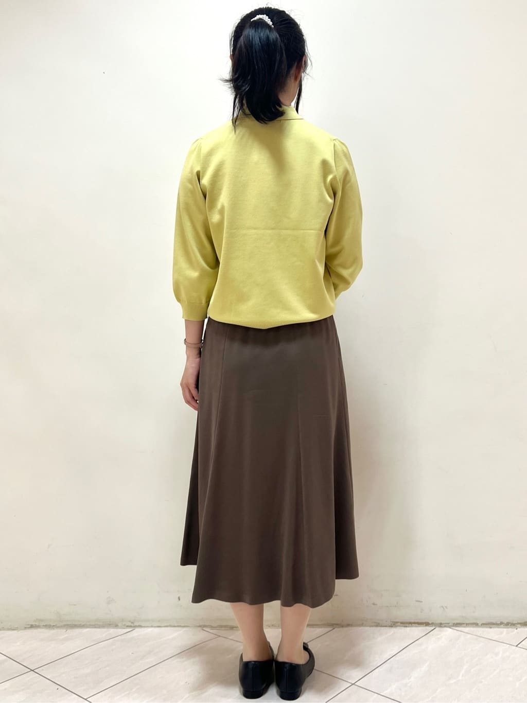 yanaさんの「Reflect｜【透けにくい◎】衿付き七分袖ニット」を使ったコーディネート