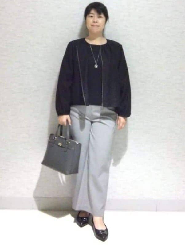 sakoさんの「Reflect｜【WEB先行カラーあり／手洗い可】ジョーゼットスリーブ&times;ニット」を使ったコーディネート
