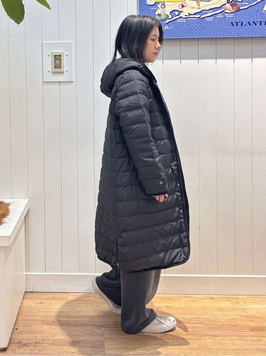 OKADAさんの「Dessin｜【撥水・2WAY】ミュラーダウンコートロング丈」を使ったコーディネート