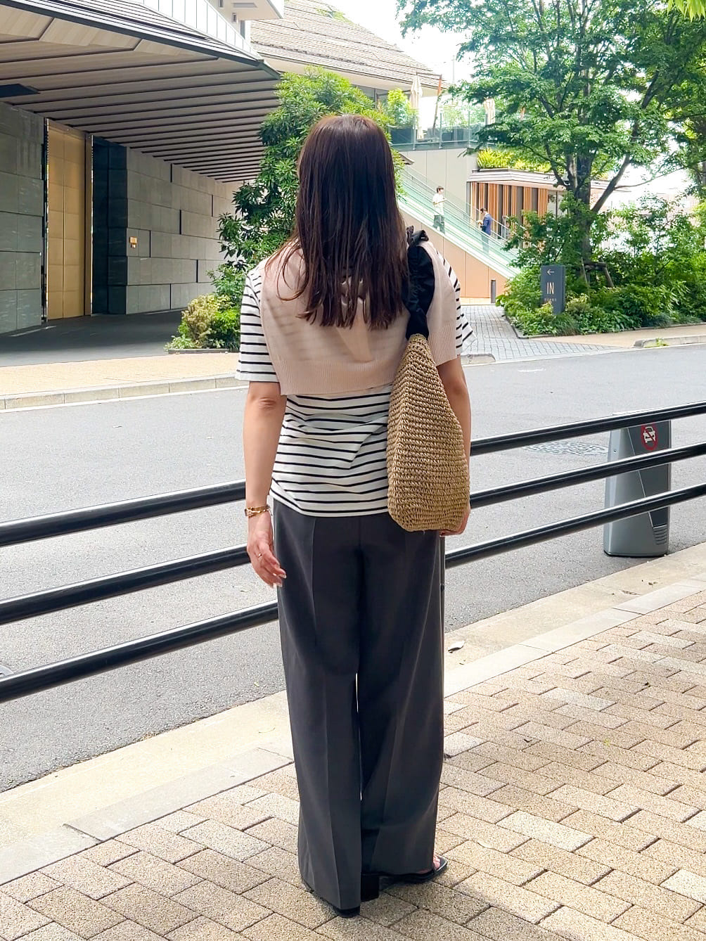ちびゆきさんの「grove｜【雑誌掲載】洗えるシアーカーディガン」を使ったコーディネート