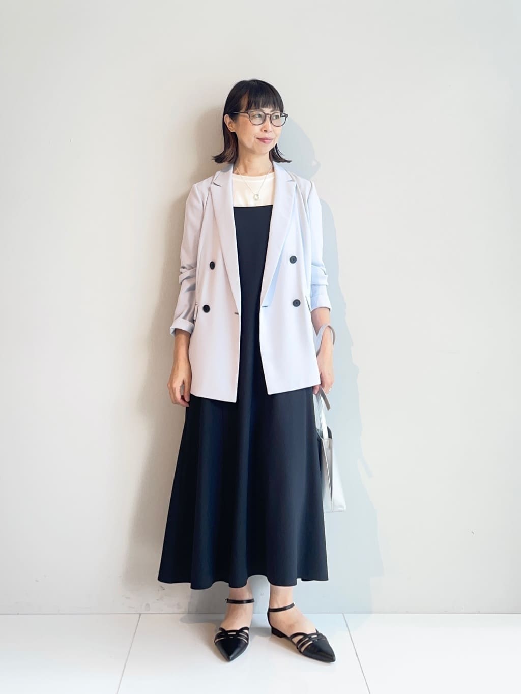 murayamaさんの「INDIVI｜【UVケア】エアリージョーゼット キャミワンピース」を使ったコーディネート