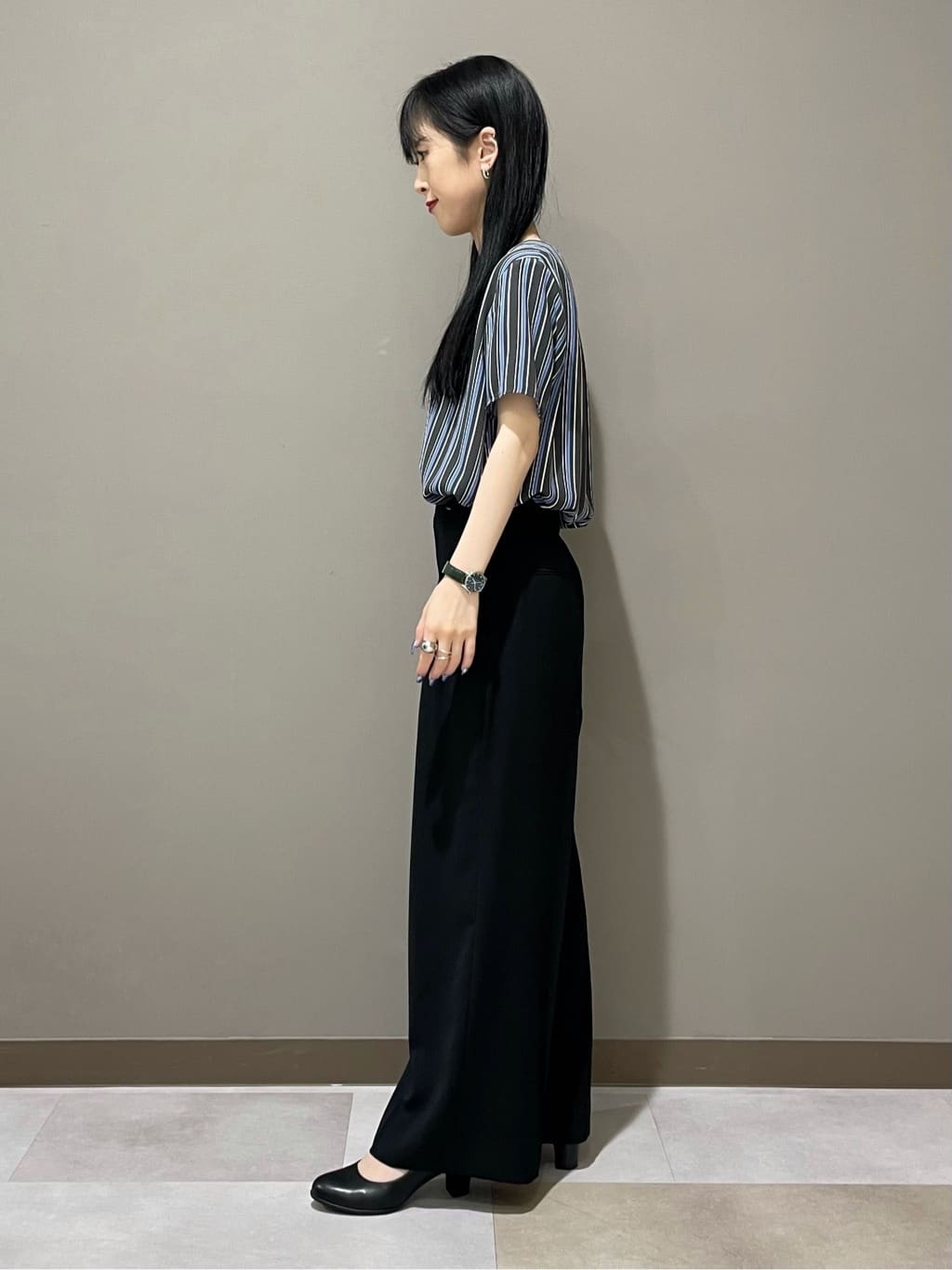 KEIKOさんの「INDIVI｜【軽く羽織れる！】ダブルジャケット」を使ったコーディネート