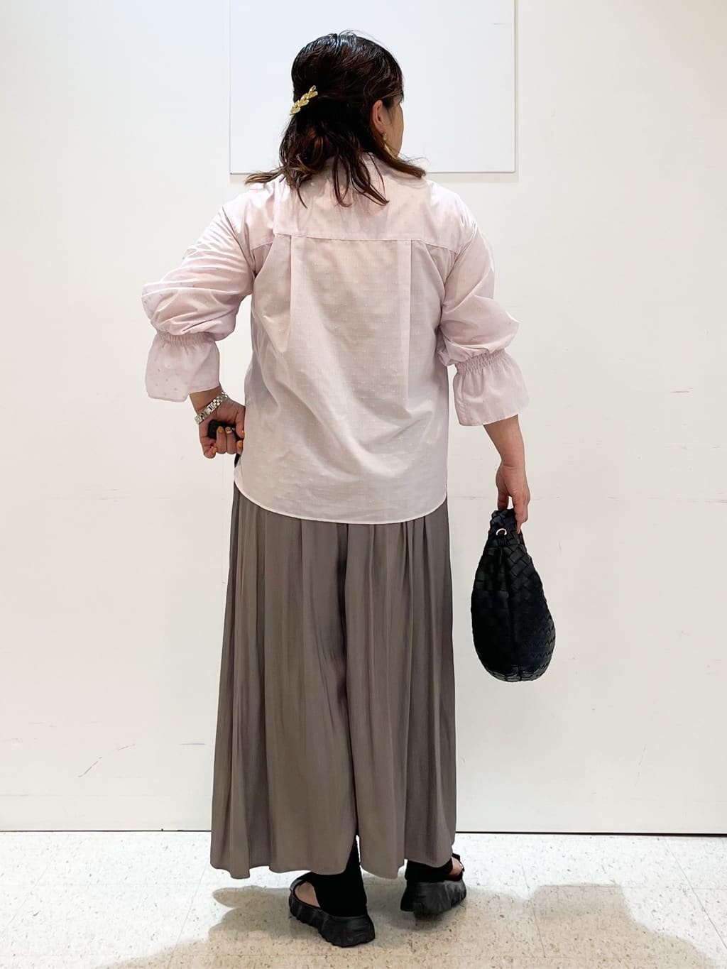 kimmyさんの「Reflect｜【ウエストゴム仕様／長く着られる◎】スカーチョパンツ」を使ったコーディネート