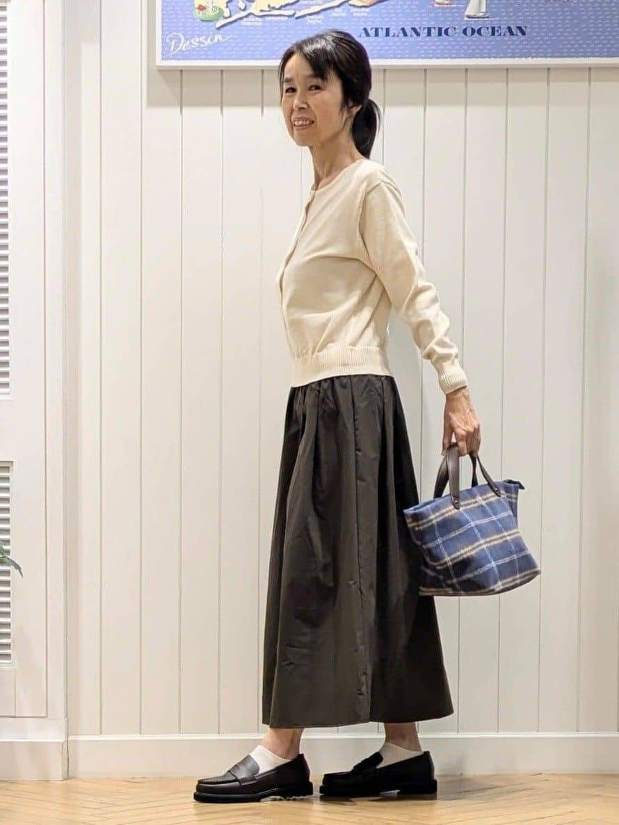 keikoさんの「Dessin｜【1枚着/2WAY】ドッキングワンピース」を使ったコーディネート