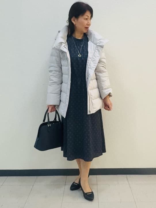 ⭐︎Eimi⭐︎さんの「Reflect｜【SS-4Lサイズ】フーデッドミドルダウンコート」を使ったコーディネート