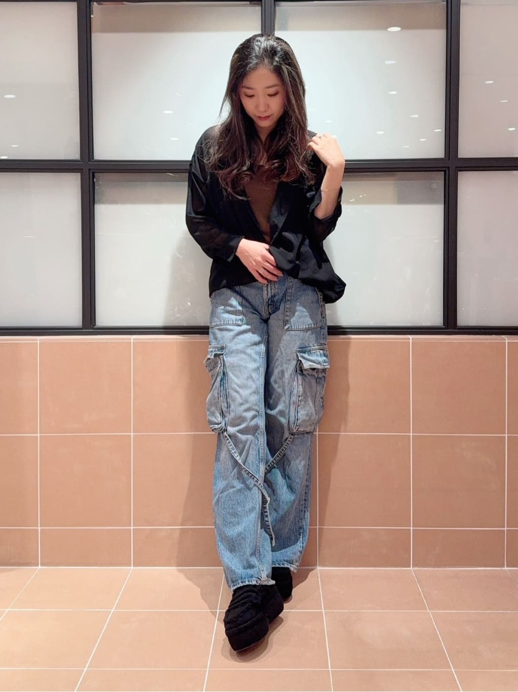 kaoriさんの「ESPERANZA｜ふわもこボアサボ」を使ったコーディネート