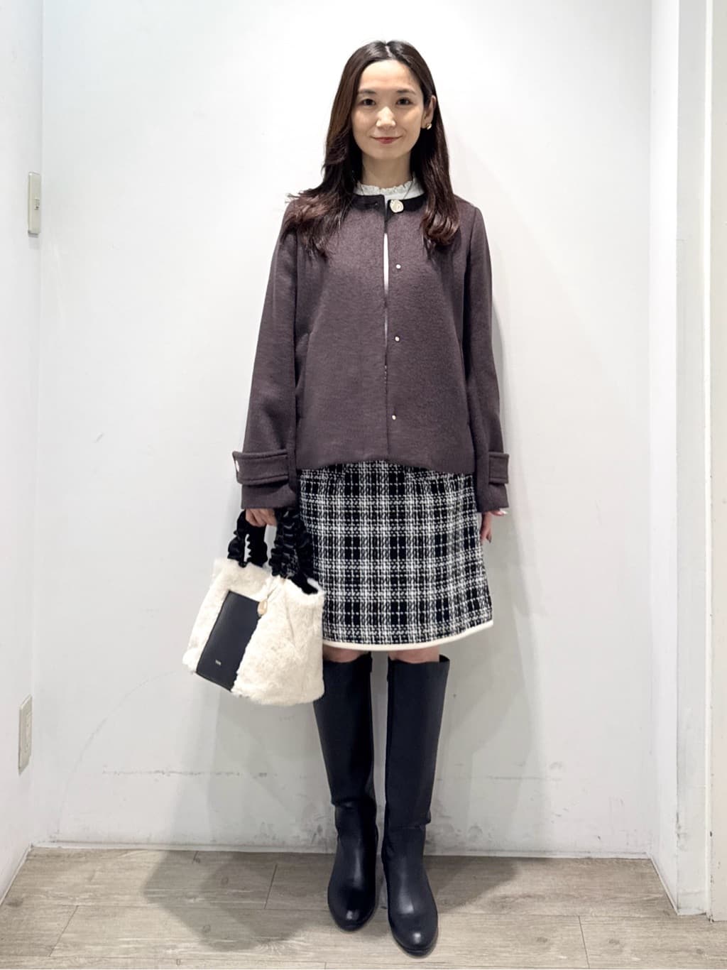 yuicciさんの「OPAQUE.CLIP｜メタル&times;フェイクパール Y字ラリエットネックレス」を使ったコーディネート