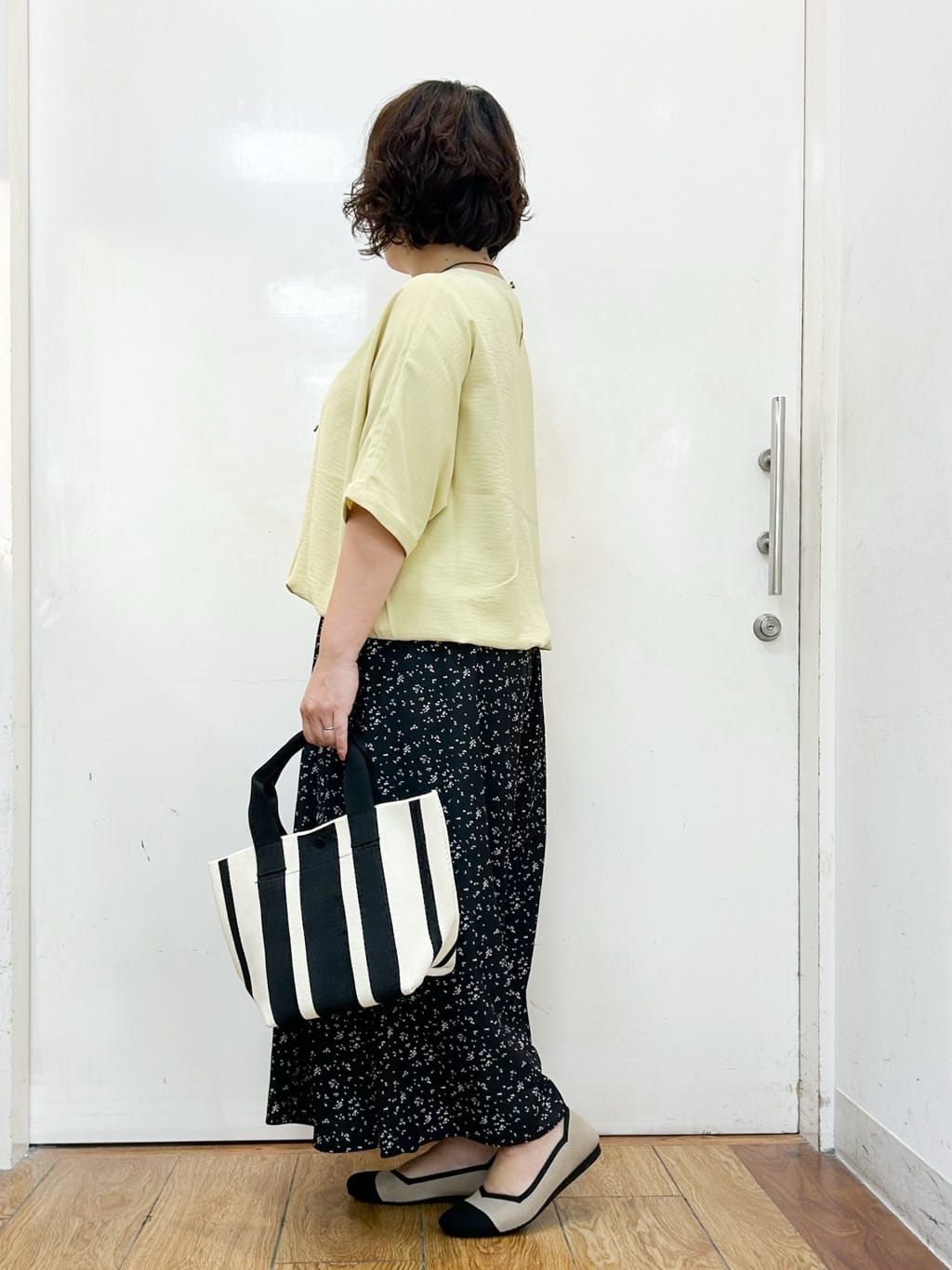 haruさんの「SHOO･LA･RUE｜【洗濯後しわになりにくい】さらっとタッチの 5分袖ドルマンブラウス」を使ったコーディネート