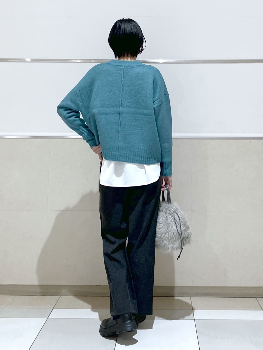eriko さんの「Dessin｜【洗える】クルーネックワイドニット」を使ったコーディネート