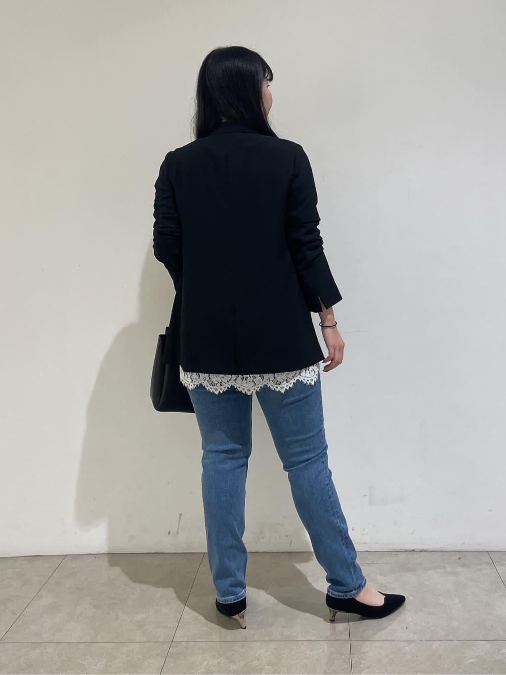 emikaさんの「INDIVI｜【軽く羽織れる！】ダブルジャケット」を使ったコーディネート