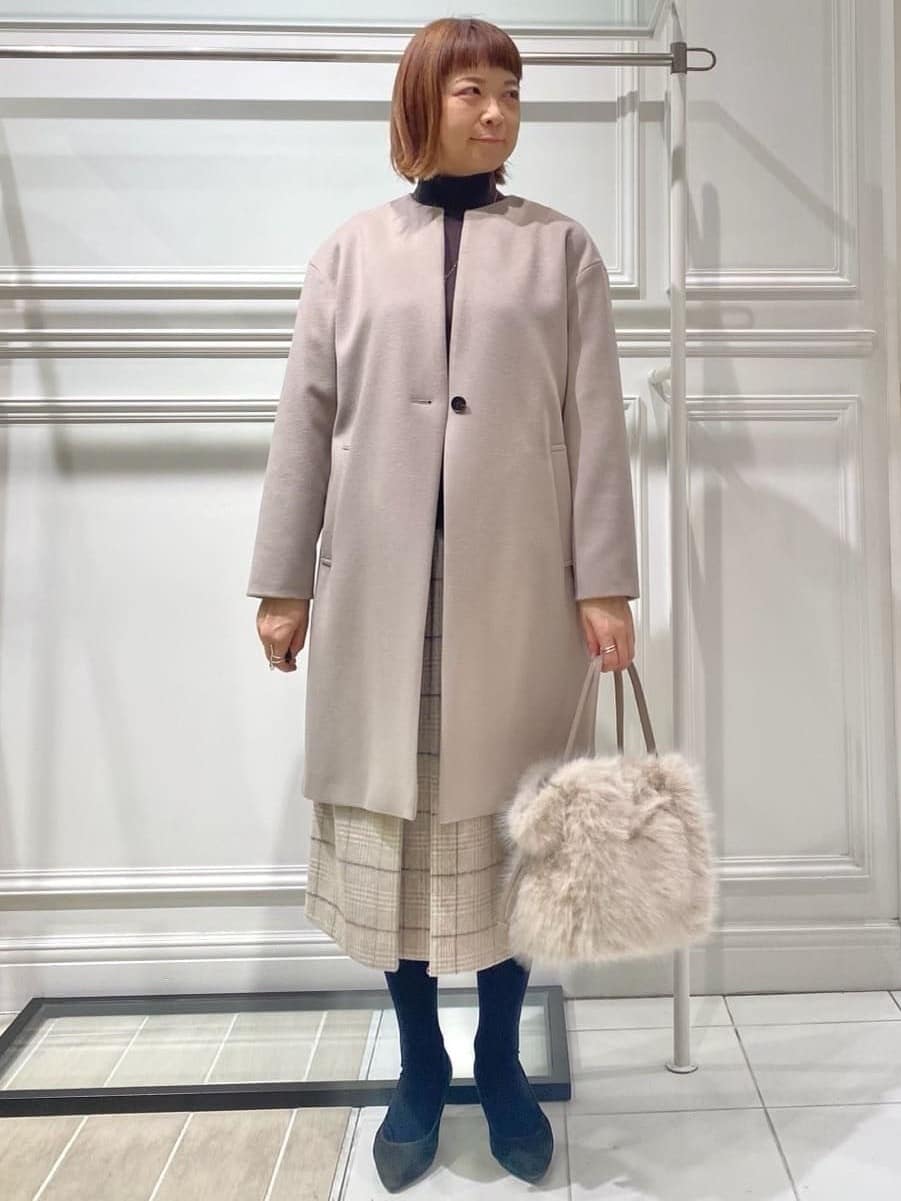AKKOさんの「UNTITLED｜【8色展開/洗える】ウールカシミヤ ハイネックニット」を使ったコーディネート