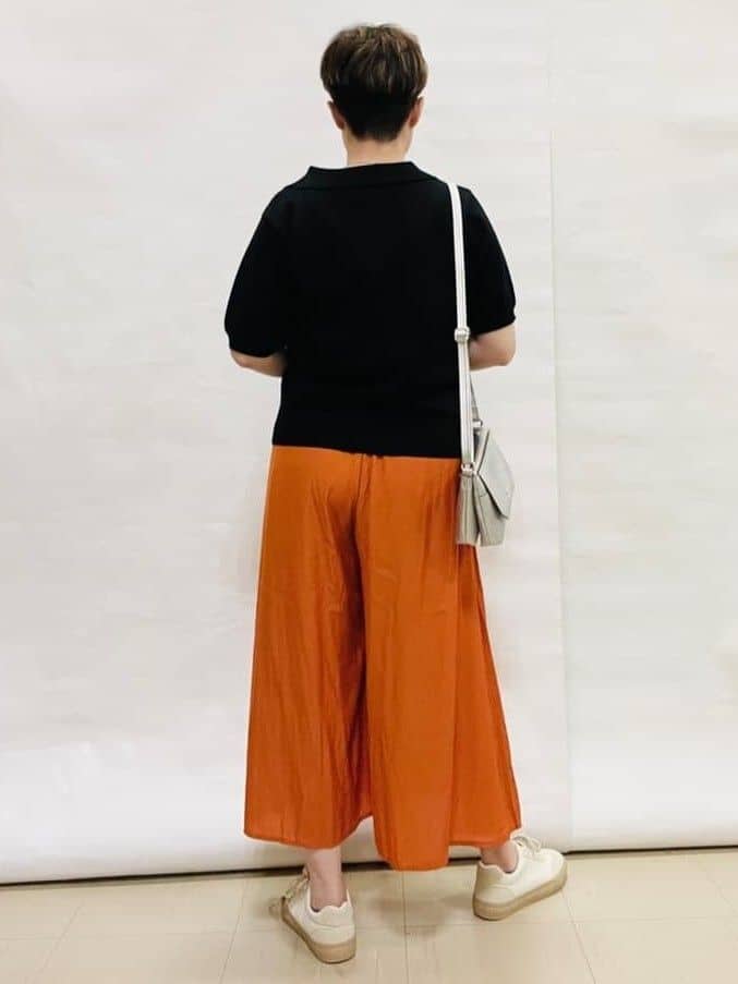 なっちゃんさんの「SHOO･LA･RUE｜【S-LL/洗える】大人の抜け感 スキッパーニット」を使ったコーディネート