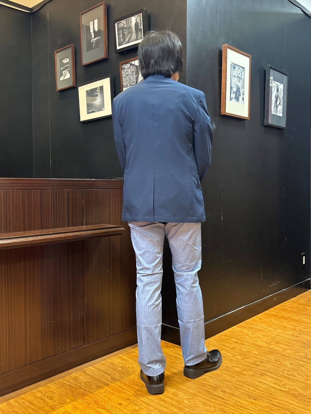 moritaさんの「TAKEO KIKUCHI｜【Made in JAPAN】播州織 ヘリンボン ストレート パンツ」を使ったコーディネート