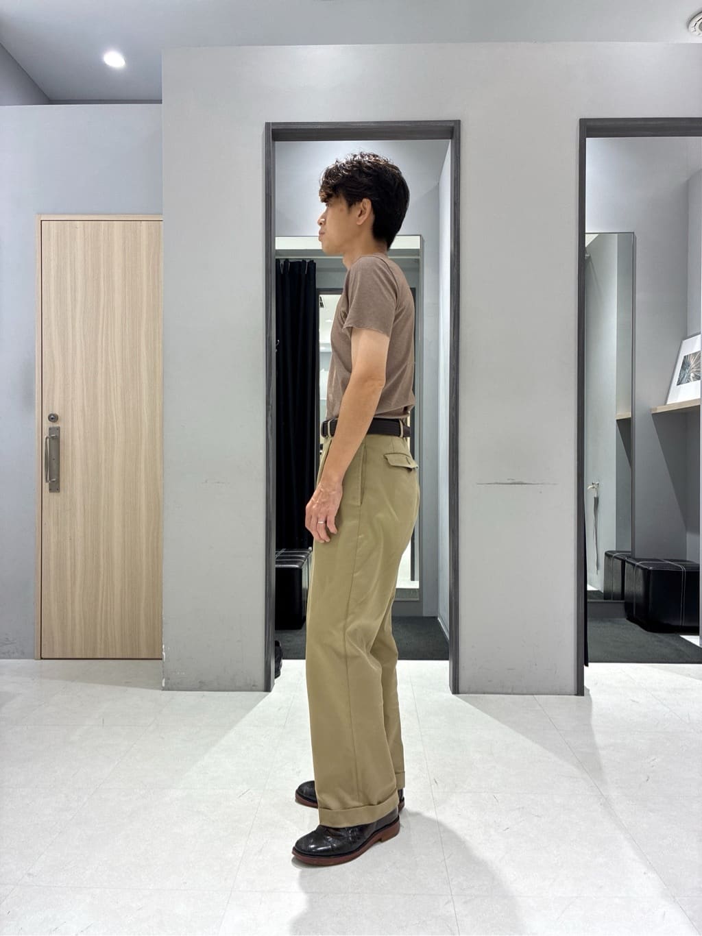 わいずみさんの「TAKEO KIKUCHI｜【COOL CITY WEAR】DotAir（R）サッカー シャツ」を使ったコーディネート