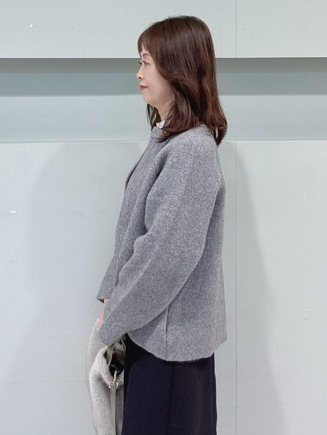 makiさんの「UNTITLED｜【軽アウター/ミドル丈】ウールニットコーディガン」を使ったコーディネート