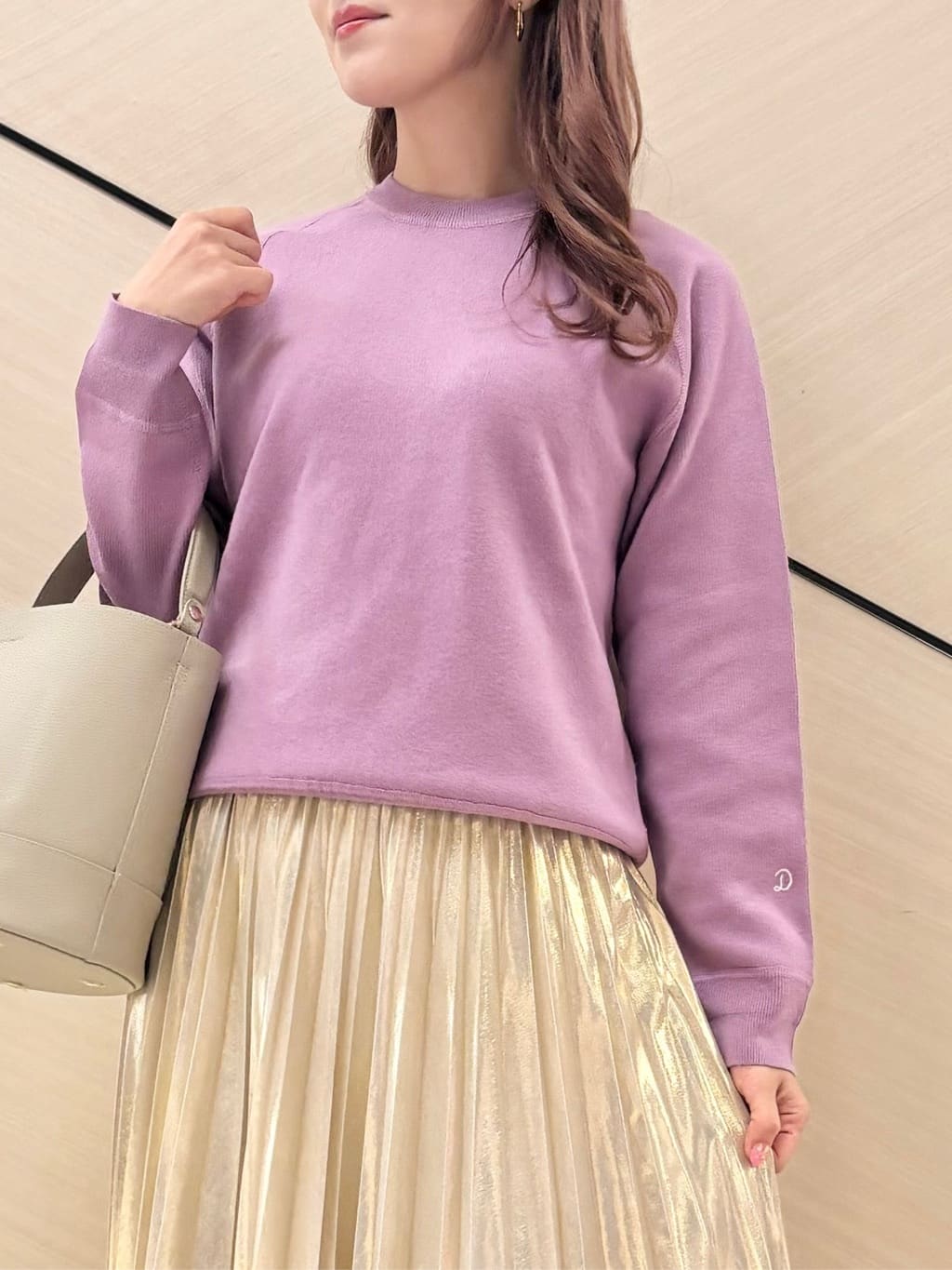 Rinaさんの「DRESSTERIOR｜◆【洗える/7色展開】ウォッシャブルコットンカシミヤニット」を使ったコーディネート