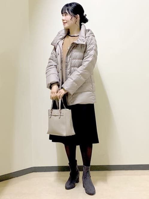  beni_gingerさんの「Reflect｜【SS-4Lサイズ】フーデッドミドルダウンコート」を使ったコーディネート
