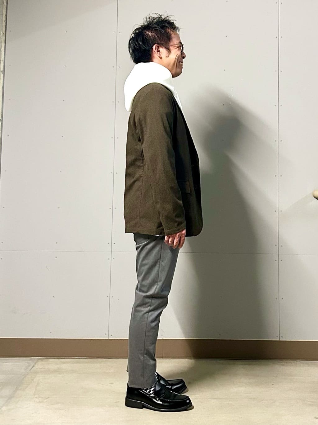 KENJI Iさんの「THE SHOP TK｜ホームスパンジャージジャケット【セットアップ可/洗濯機OK】」を使ったコーディネート
