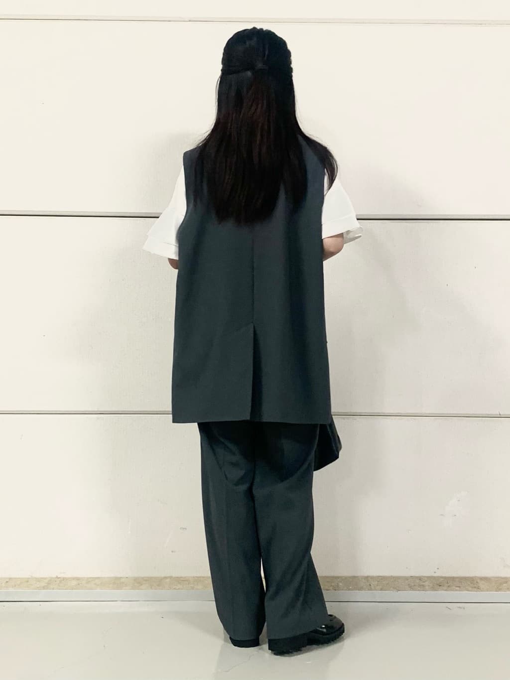 sahoさんの「THE SHOP TK｜ノーカラージレ【セットアップ可/洗濯機OK】」を使ったコーディネート