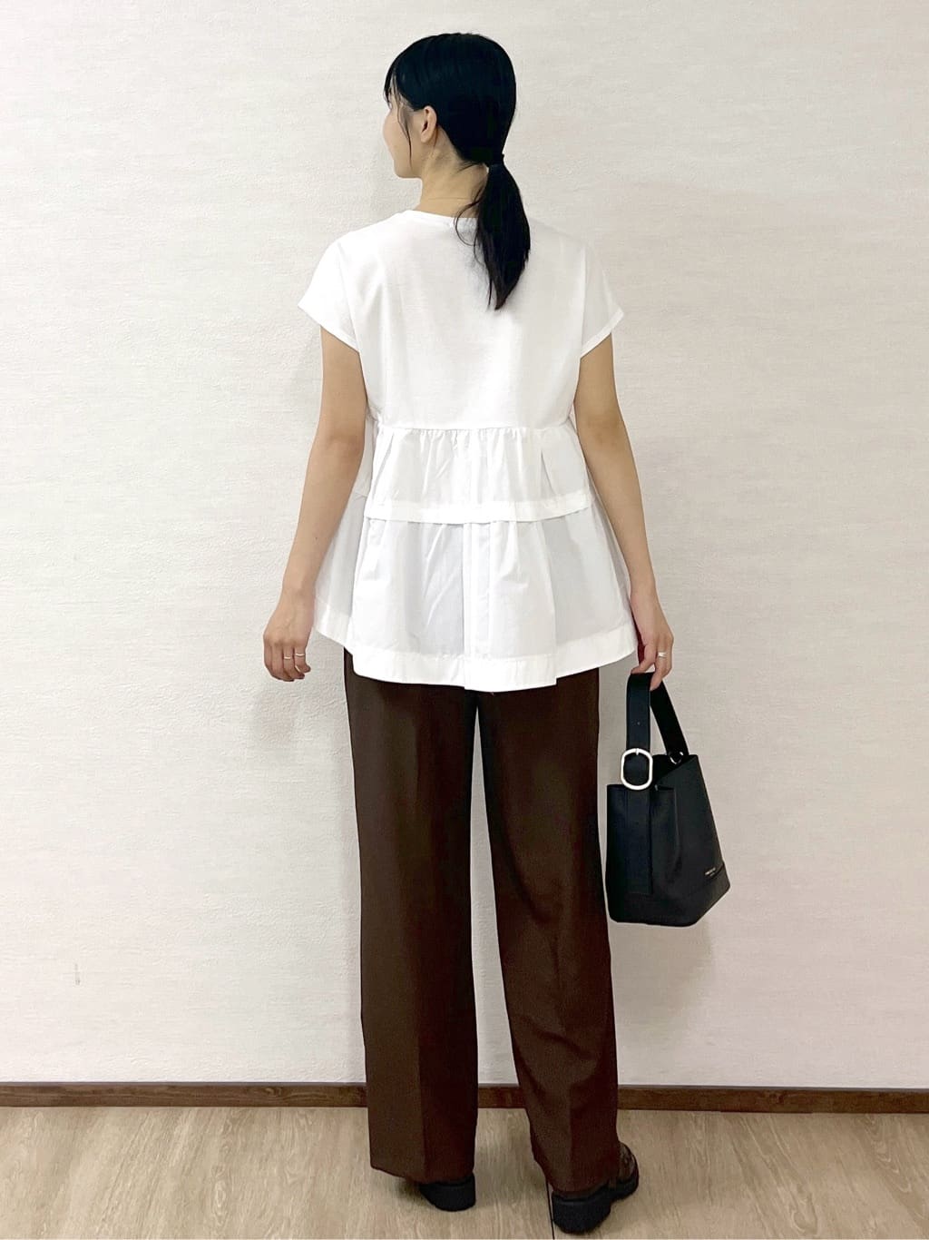 sachikoさんの「OPAQUE.CLIP｜ドッキングティアードトップス【洗濯機洗い可】」を使ったコーディネート