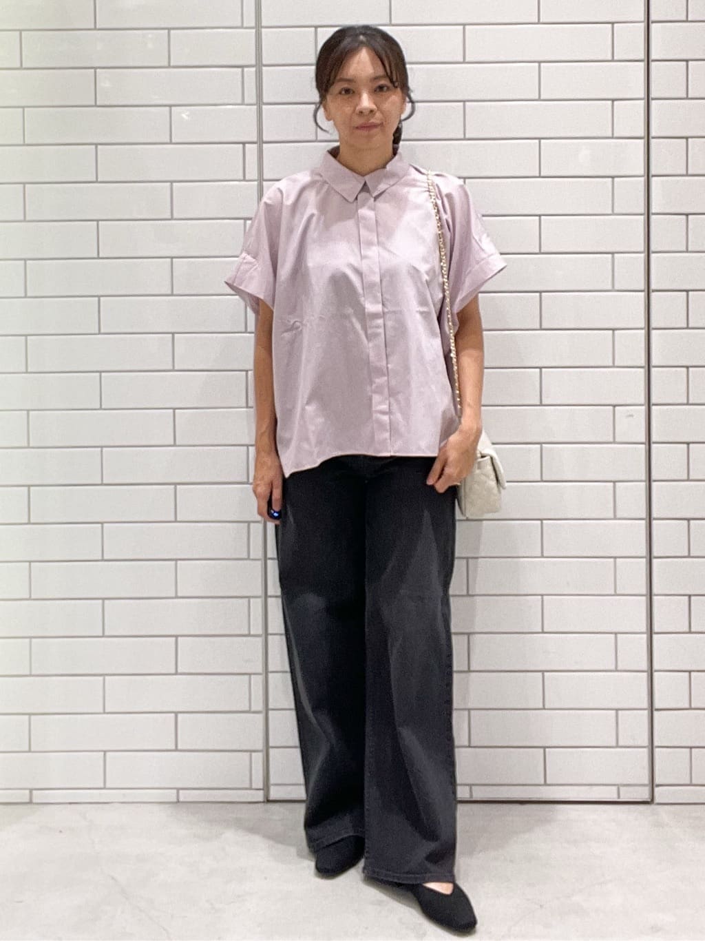 oiさんの「OPAQUE.CLIP｜ストレッチバギーデニム【洗濯機洗い可】《SS～LL》」を使ったコーディネート
