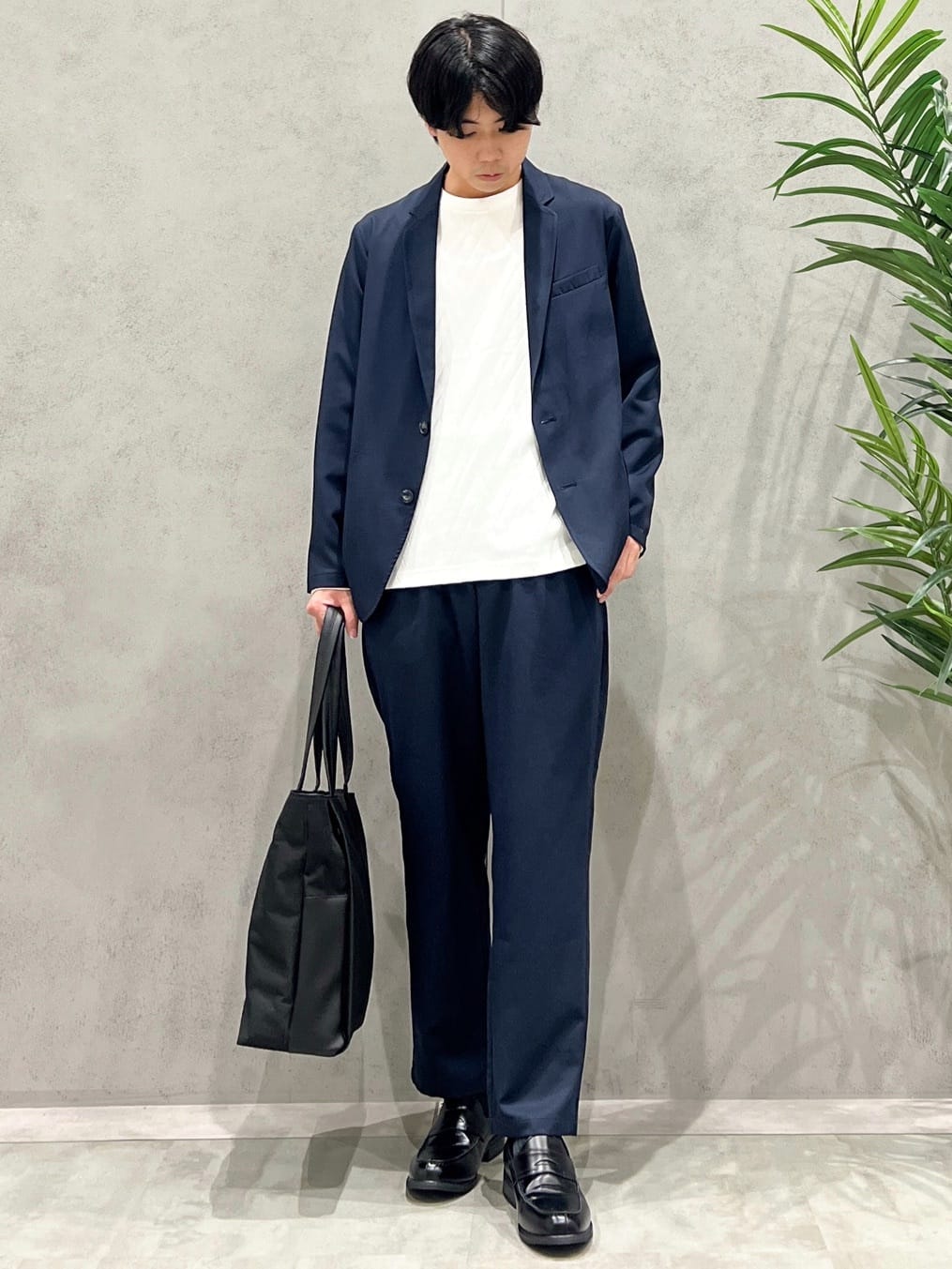 SHI-MAさんの「THE SHOP TK｜スムースファイバーリラックスジャケット 【セットアップ可／UVカット／イージーケア／洗濯機OK】」を使ったコーディネート