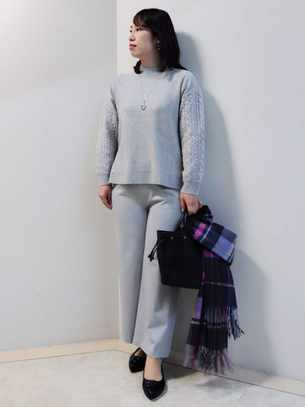 エリさんの「Reflect｜【SS-4Lサイズ／ウエスト調整可】フーデッドロングダウンコート」を使ったコーディネート