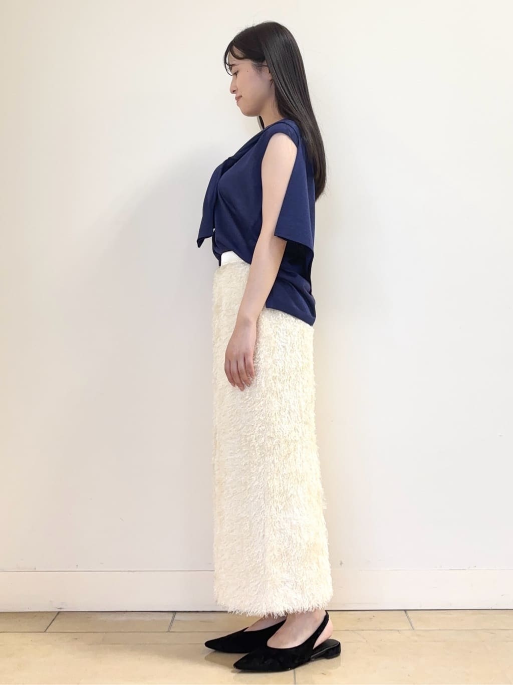 あやかさんの「UNTITLED｜【アンサンブル可/洗える】シアーノースリーブ プルオーバー」を使ったコーディネート