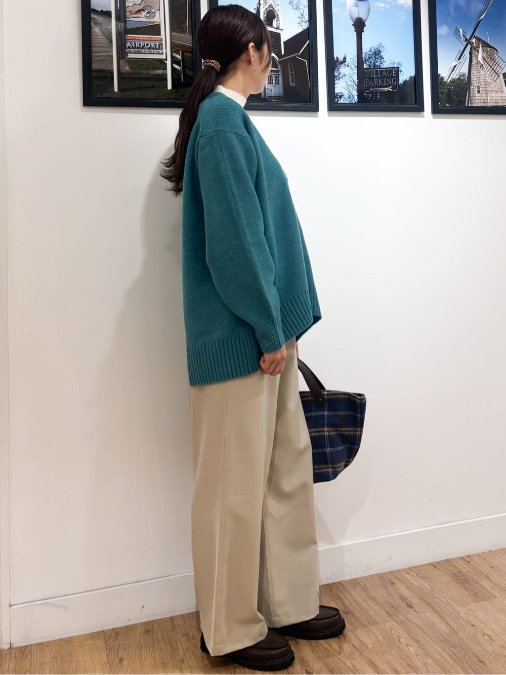 Ririkaさんの「Dessin｜【洗える】リブタートルネックニット」を使ったコーディネート