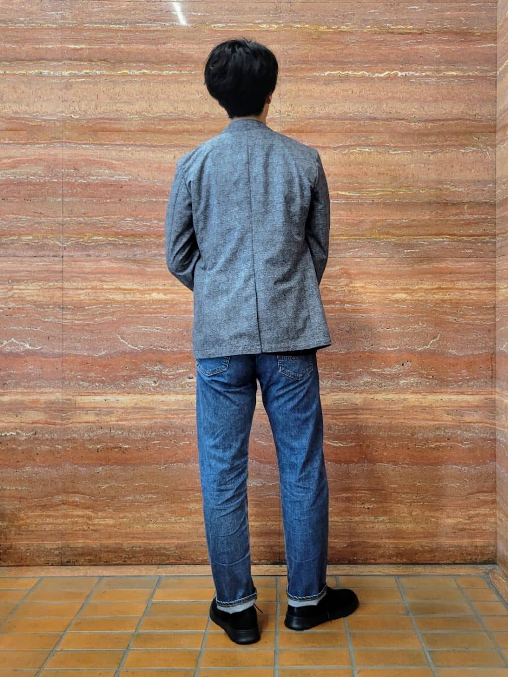 piroyaさんの「TAKEO KIKUCHI｜【抗菌防臭】COOL DOTS（R）ドビープリント ジャケット」を使ったコーディネート