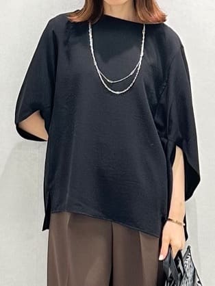 Miwaさんの「UNTITLED｜【洗える/はっ水/後ろウエストゴム】ストレッチ2タックワイドパンツ」を使ったコーディネート