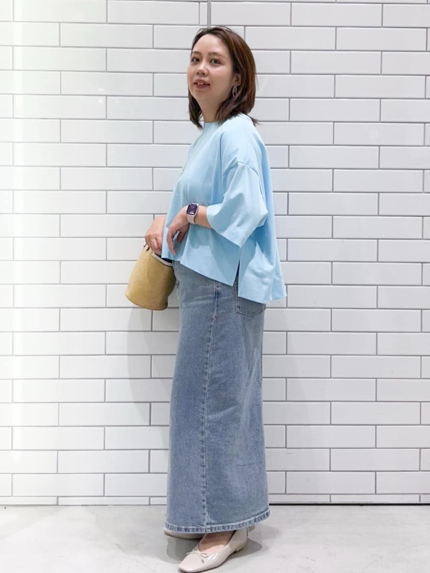 chicchi♪さんの「OPAQUE.CLIP｜◆《5色展開》ワイドシルエットTシャツ【洗濯機洗い可】」を使ったコーディネート