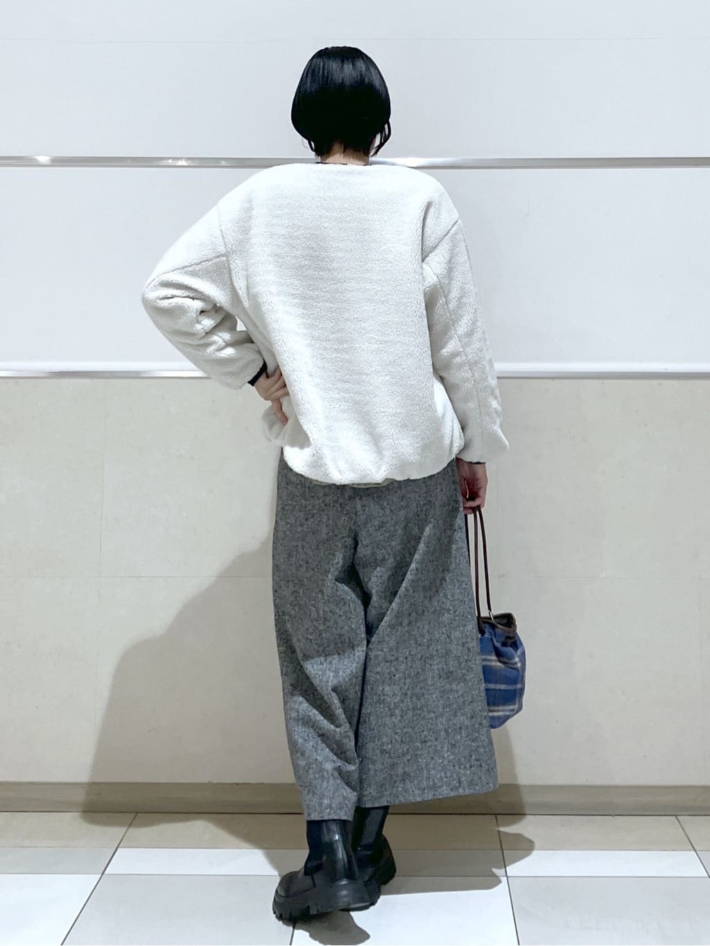 eriko さんの「Dessin｜【2WAY】リバーシブルタフタボアアウター」を使ったコーディネート