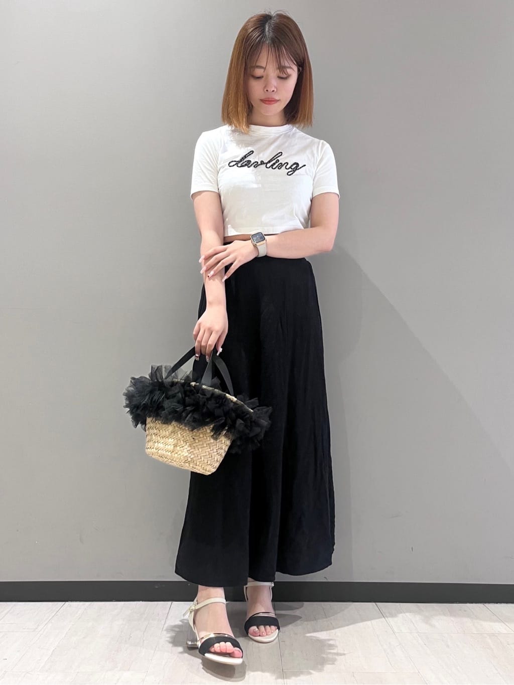 RISAさんの「ESPERANZA｜カラーヒールサンダル」を使ったコーディネート